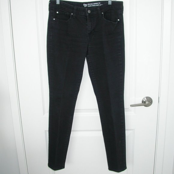 Gap Black Mid-rise Jeans - Picture 2 of 7